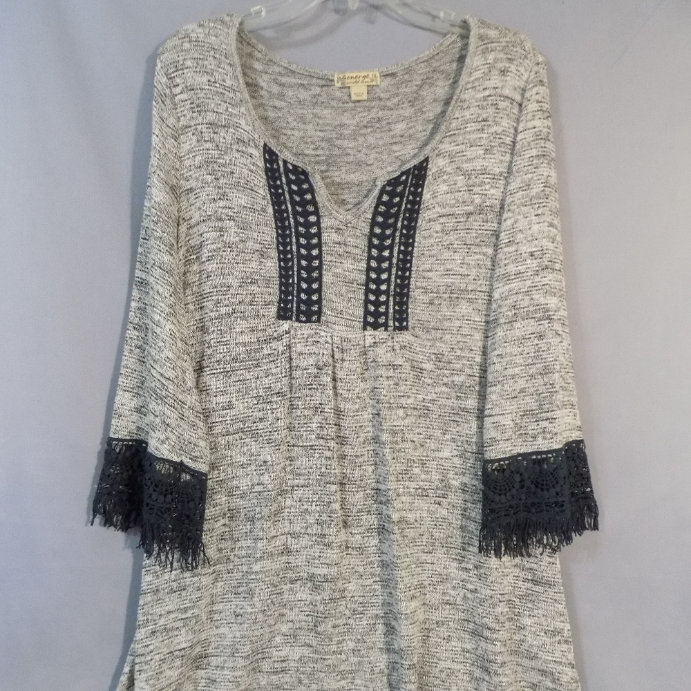 soft sweater with fringe